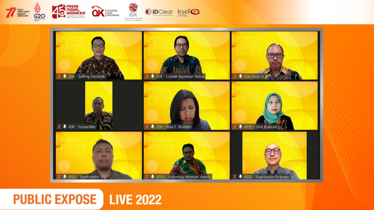54 Perusahaan Ramaikan Public Expose LIVE 2022